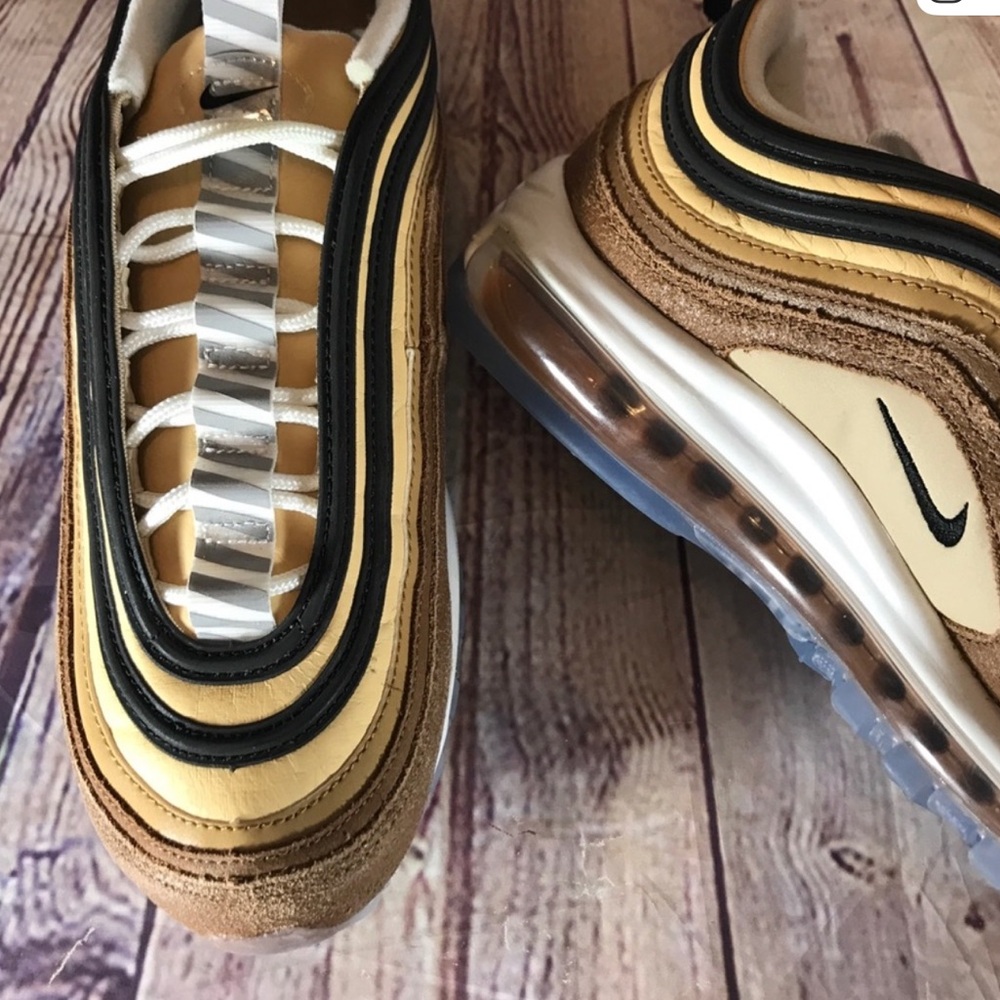 Nike “Unboxed” Air Max 97 - Size 9 - elemental gold/ale brown/black